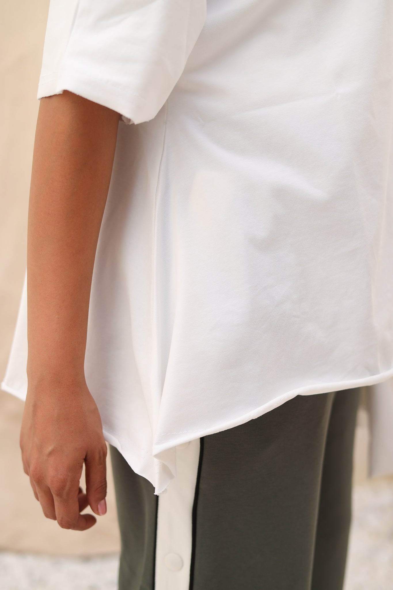 One-sided Half sleeve T-shirt