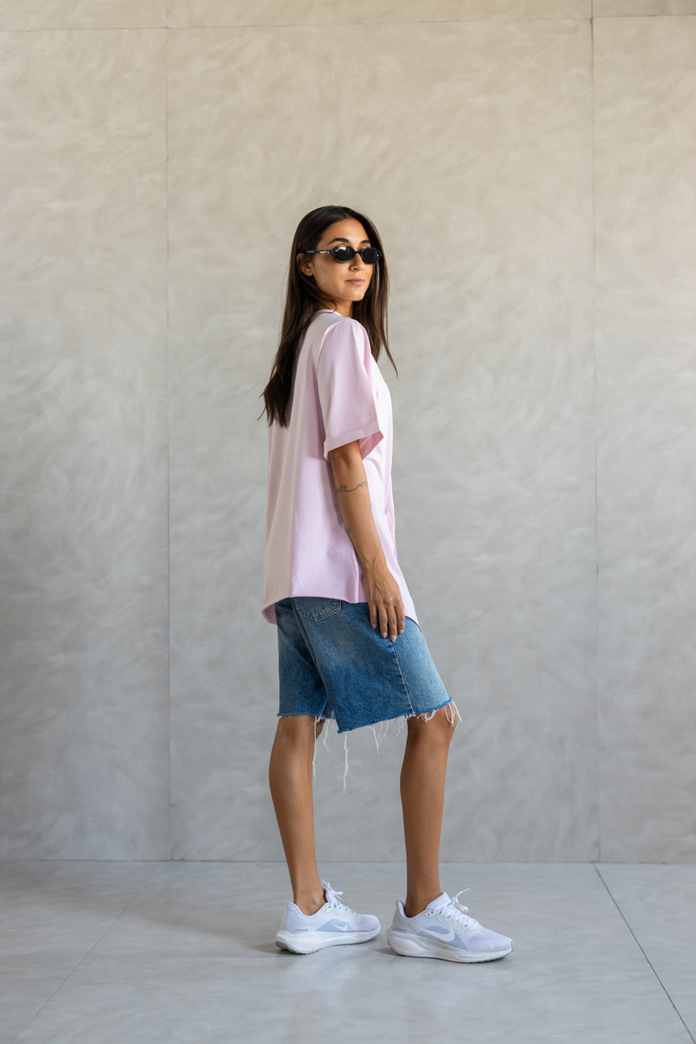 Draped Half Sleeve Top
