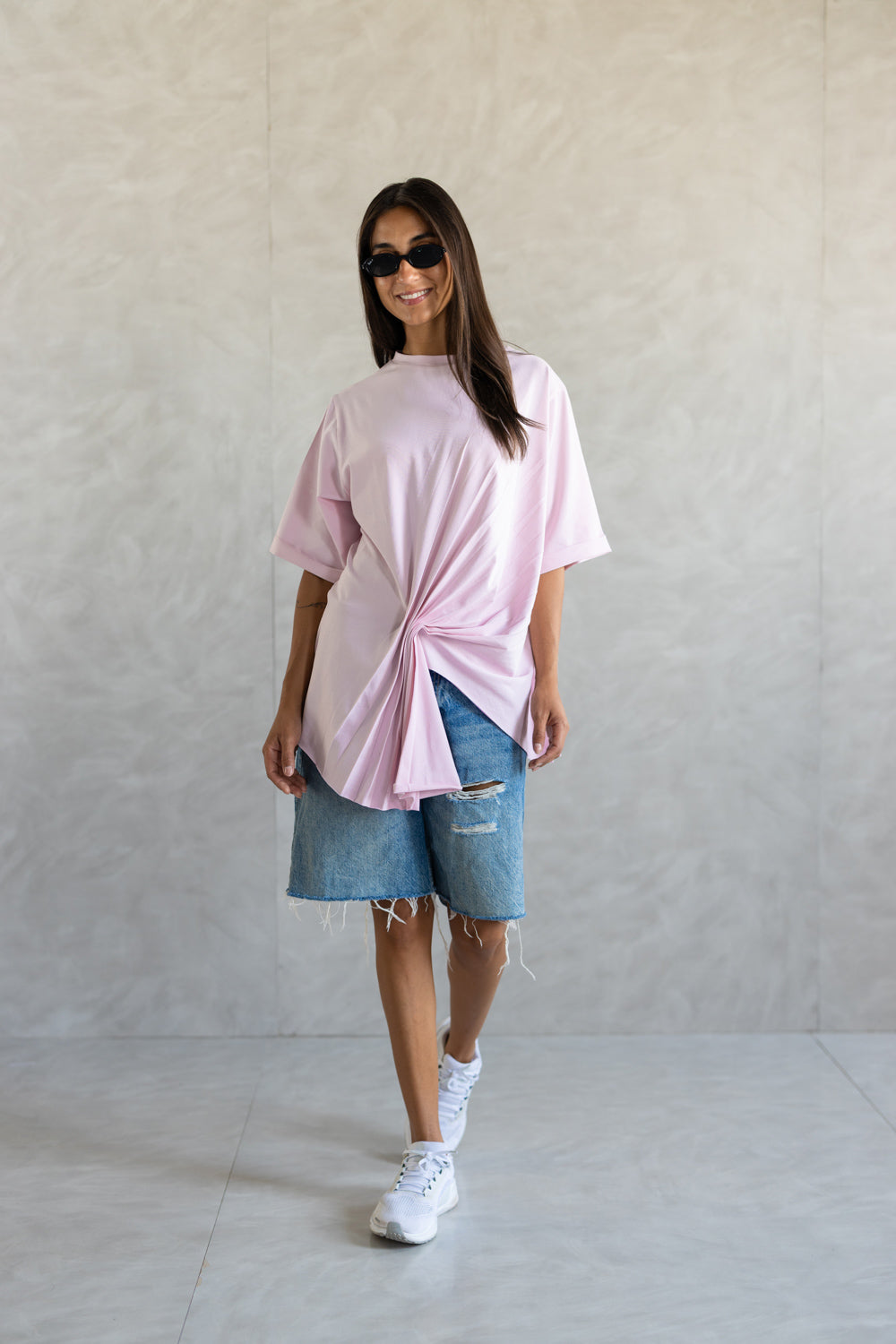 Draped Half Sleeve Top