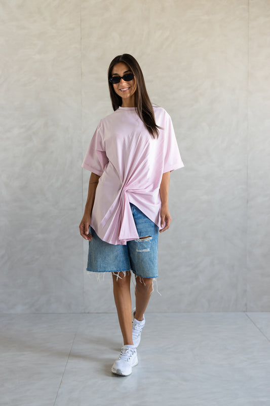 Draped Half Sleeve Top