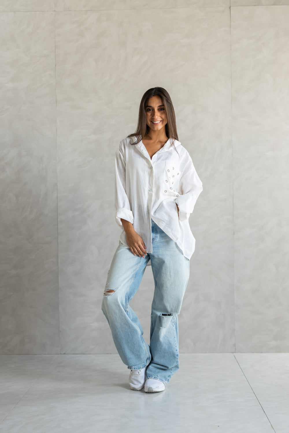 Eyelets Pocket Shirt