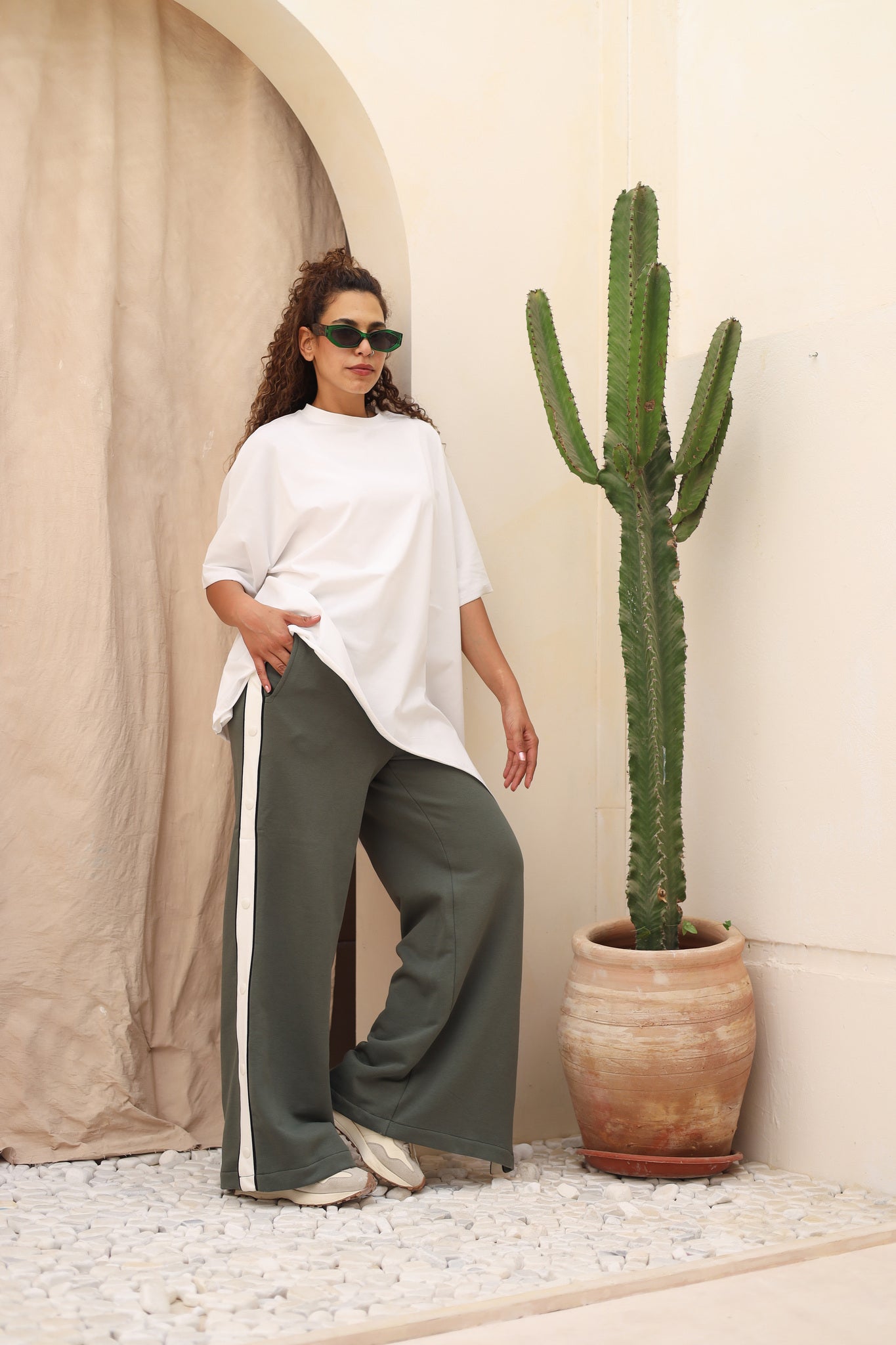 Buttoned Sweatpants