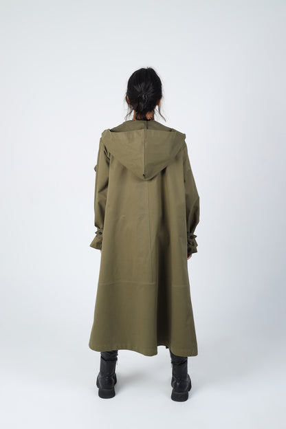 Zipper Coat - Olive