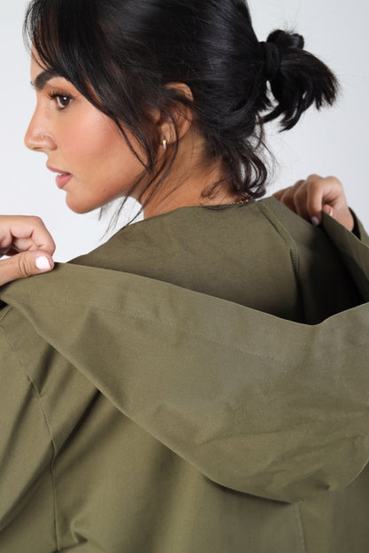 Zipper Coat - Olive