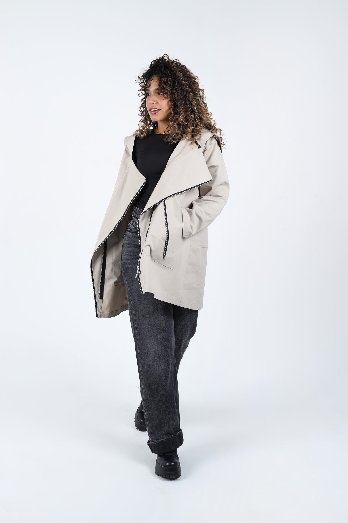 Zipper Jacket - Beige