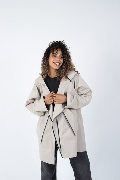 Zipper Jacket - Beige