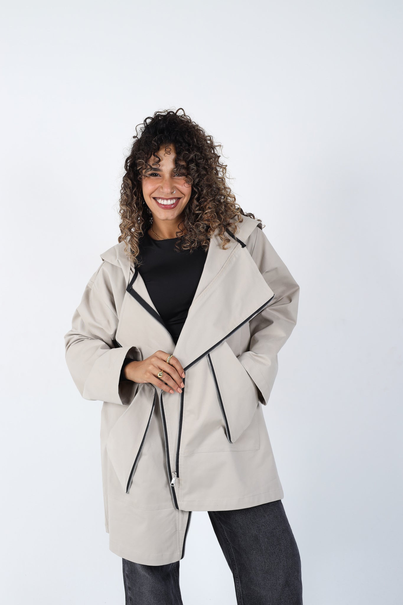 Zipper Jacket - Beige