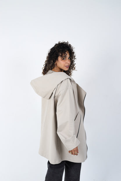 Zipper Jacket - Beige