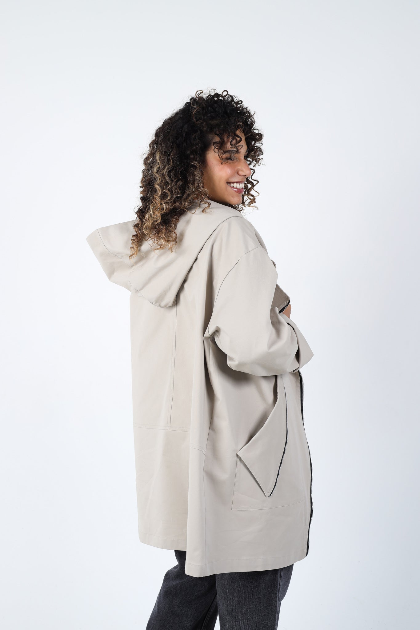 Zipper Jacket - Beige