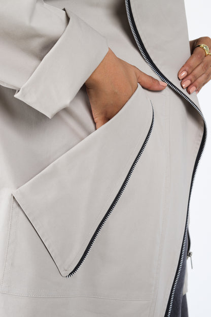 Zipper Jacket - Beige