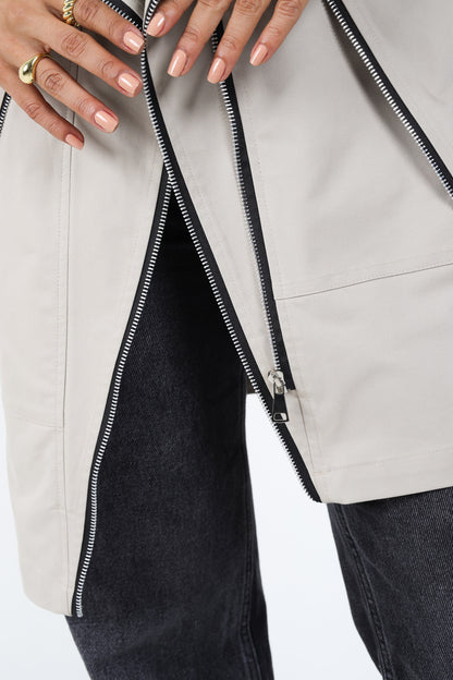 Zipper Jacket - Beige