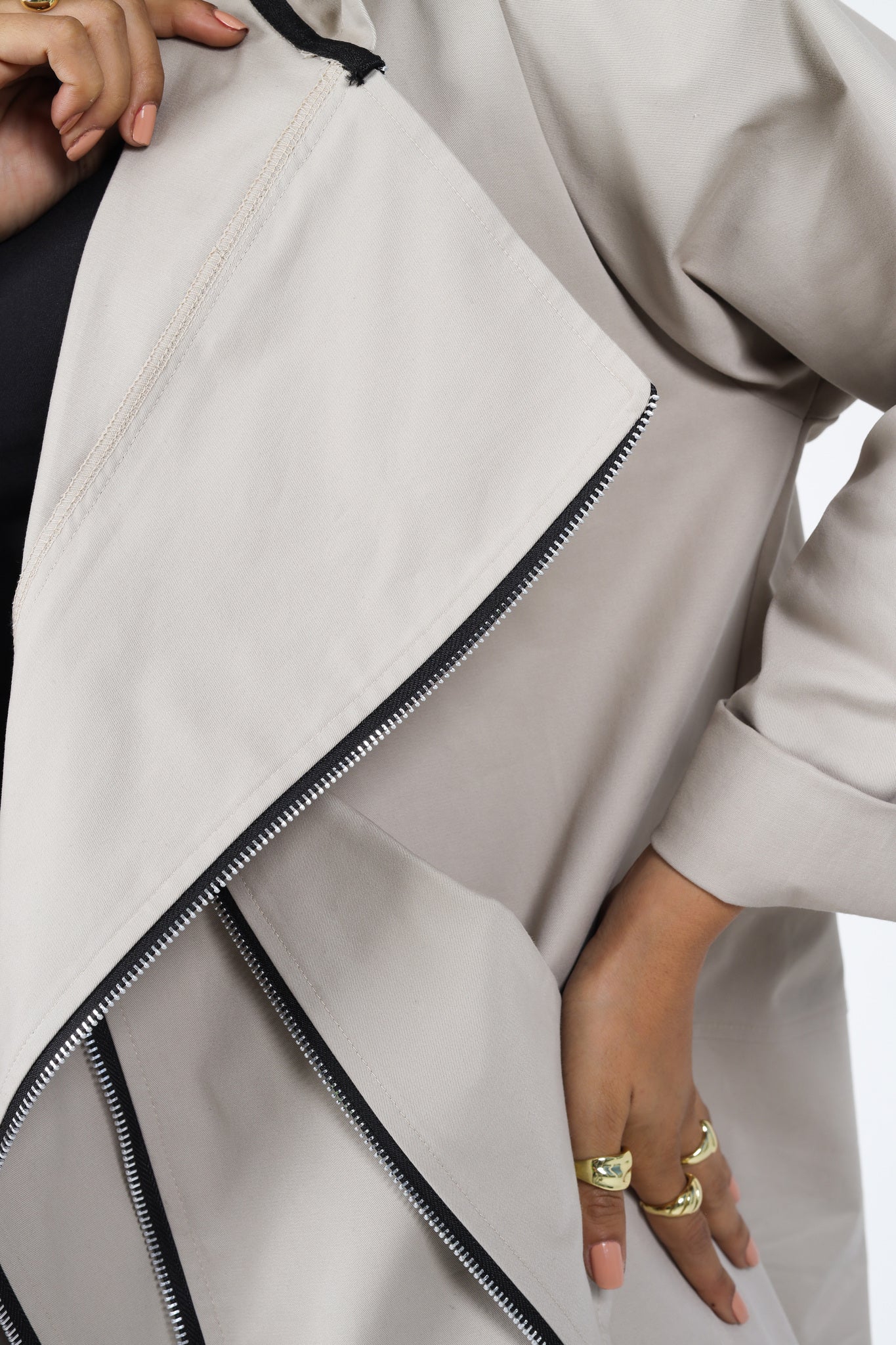 Zipper Jacket - Beige