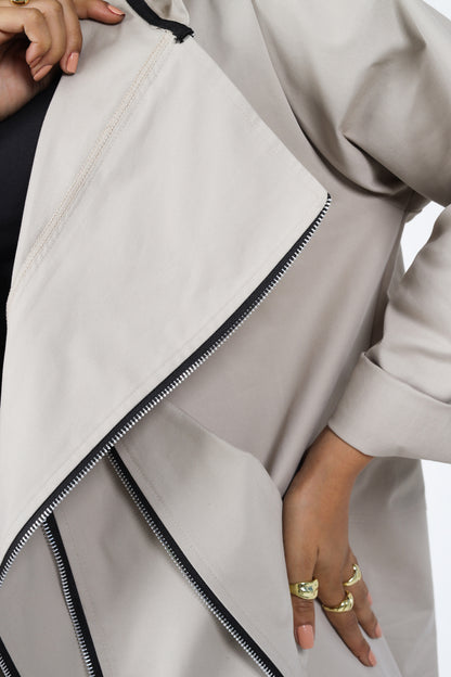 Zipper Jacket - Beige