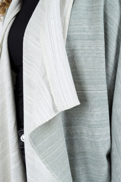 Double-Faced Cardigan - White/Green