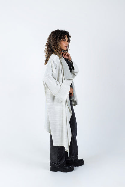 Double-Faced Cardigan - White/Green