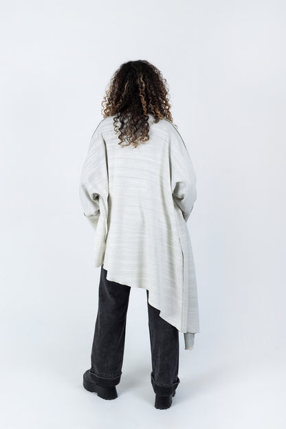 Double-Faced Cardigan - White/Green