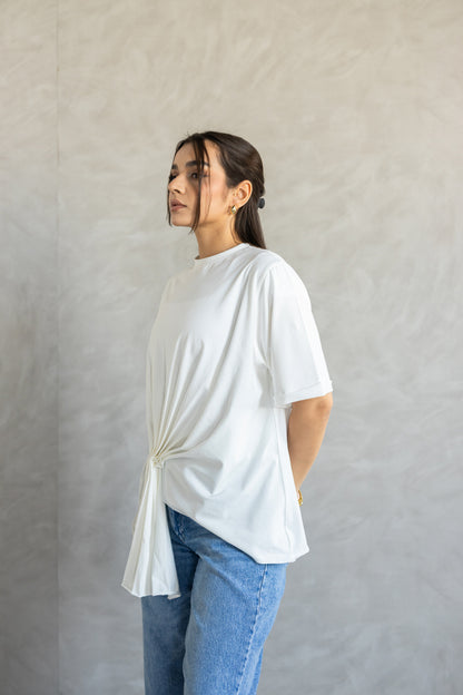 Draped Half Sleeve Top