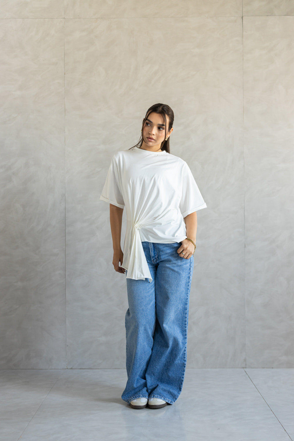 Draped Half Sleeve Top