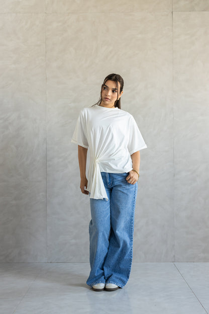 Draped Half Sleeve Top