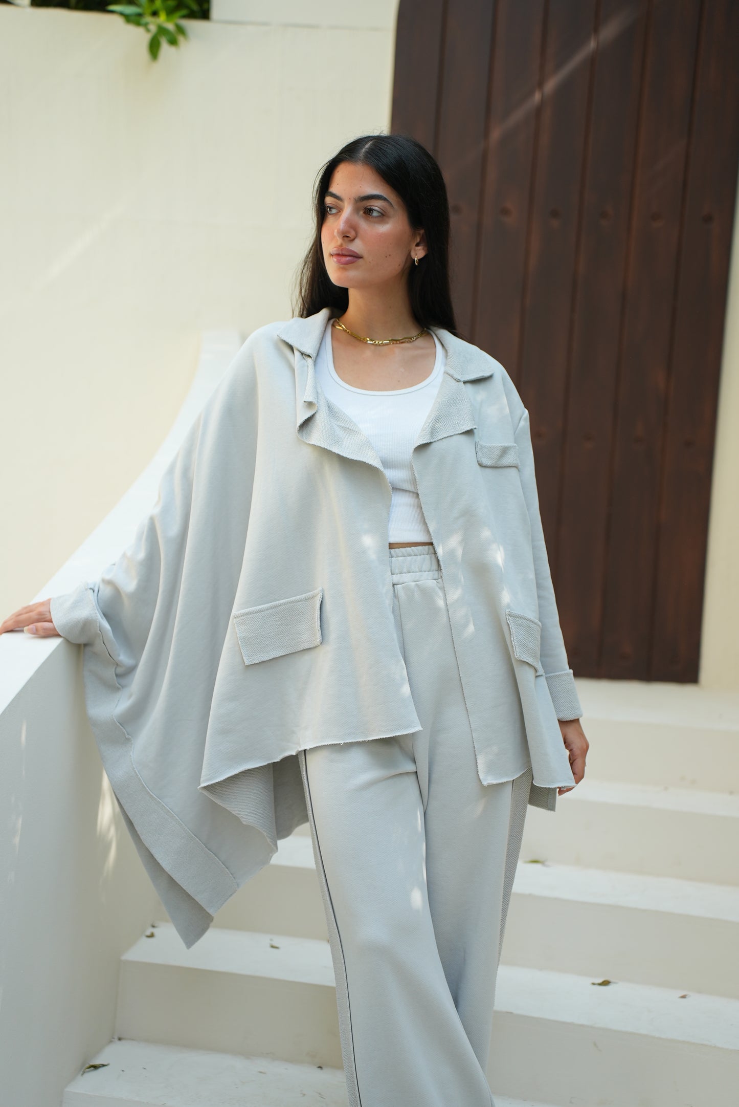 Asymmetric Blazer Set