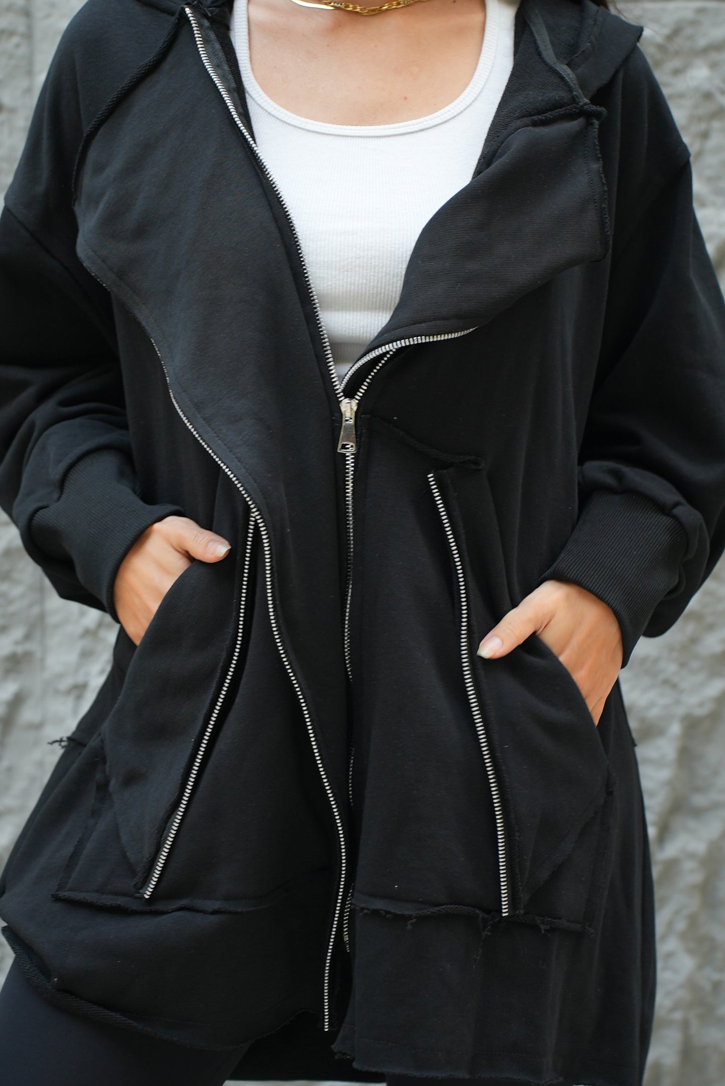 Zipper cardigan