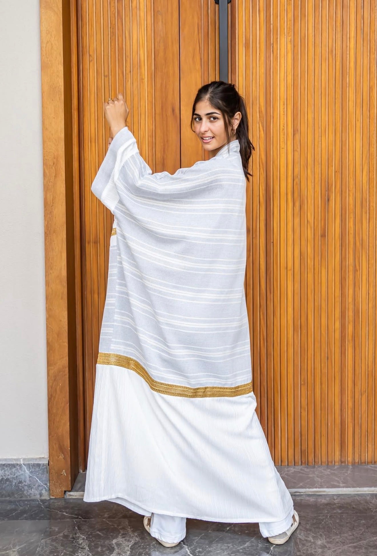 Striped kaftan